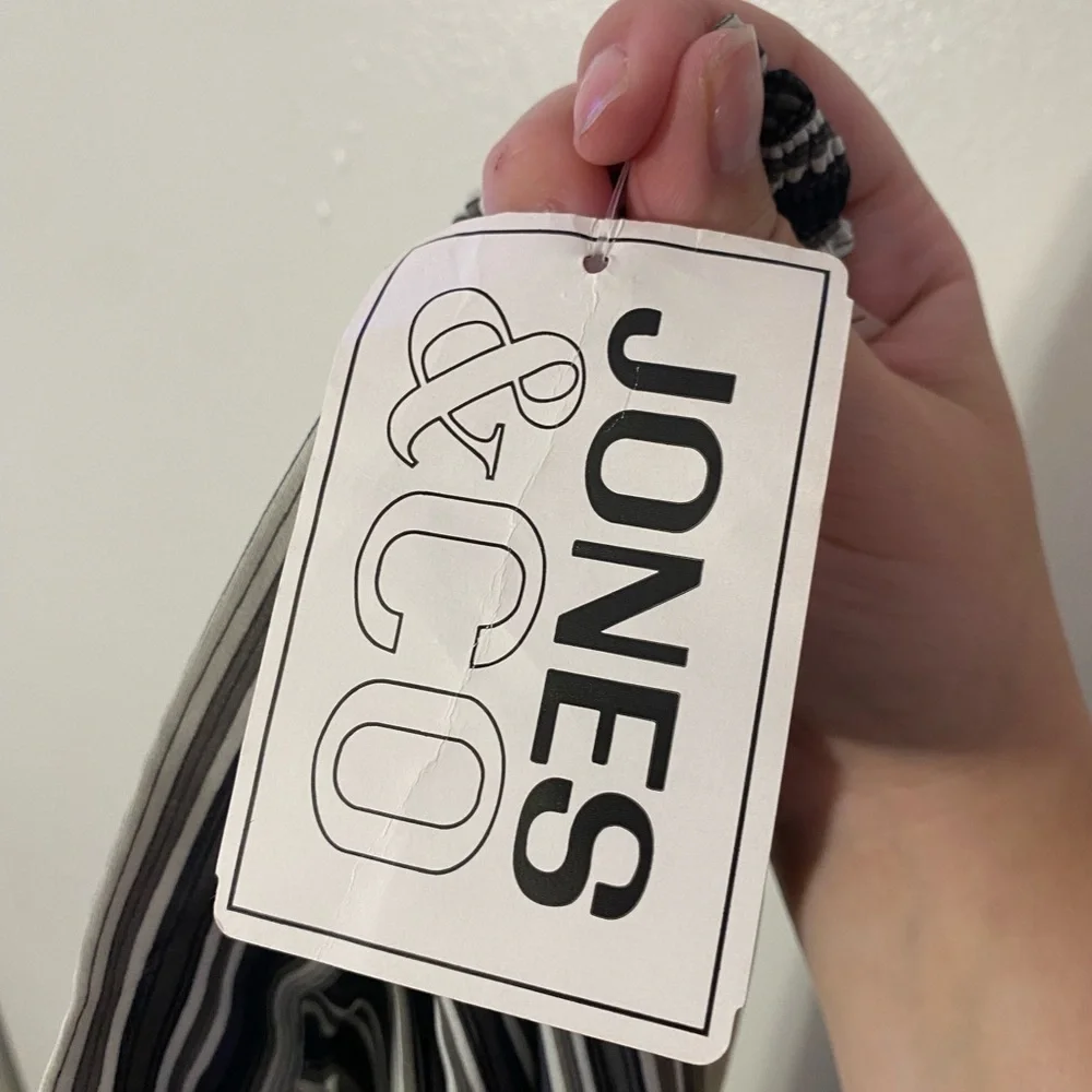 Jones & Co Size 10 90s Flowy Striped Ladies Pants - Picture 8 of 8